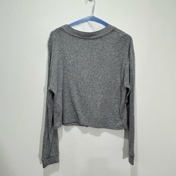 ZARA Grey Cropped Cardigan with buttons in Women's Size Small - Picture 3 of 7